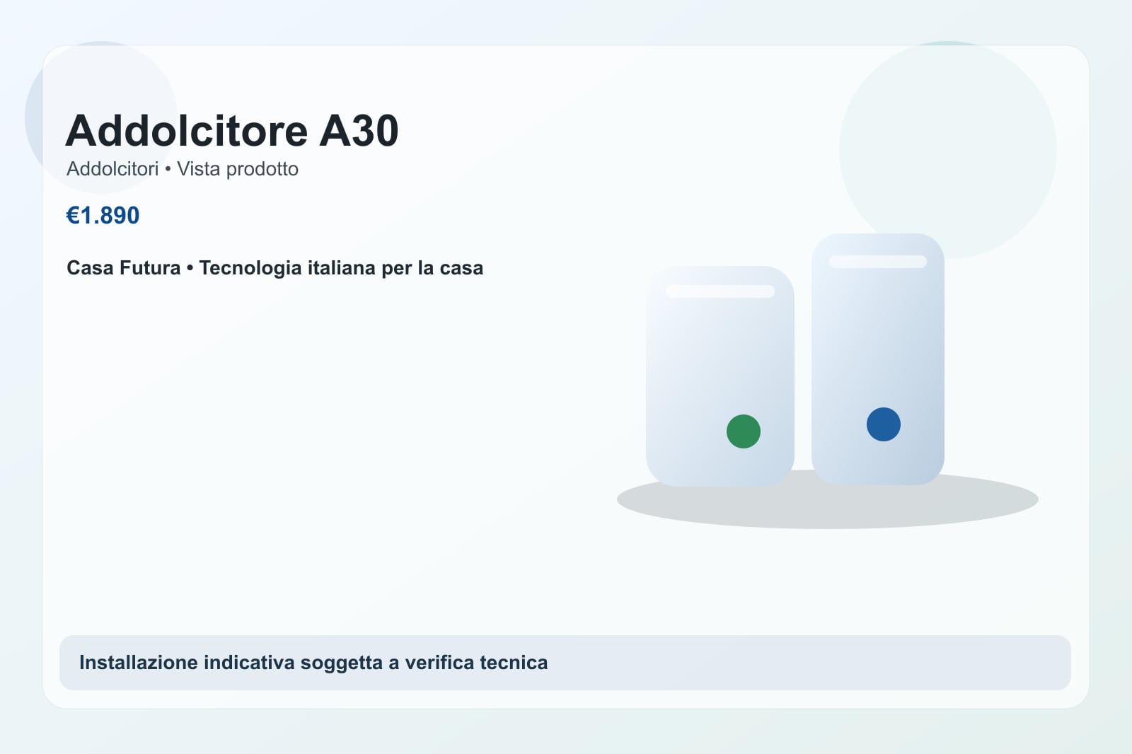Addolcitore A30 — Addolcitori Casa Futura